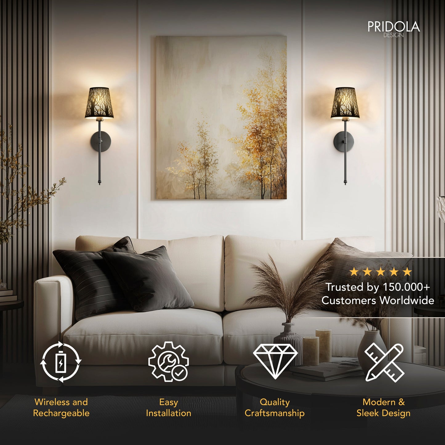 Luz Eterna Metálica (Set de 2)