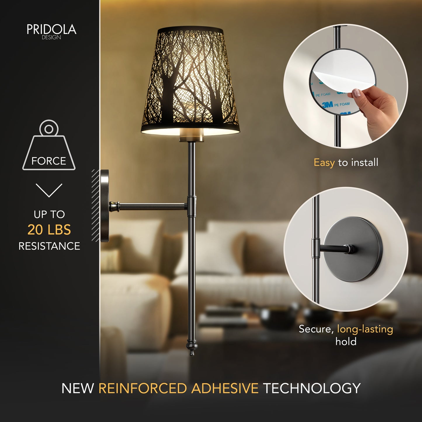 Luz Eterna Metálica (Set de 2)